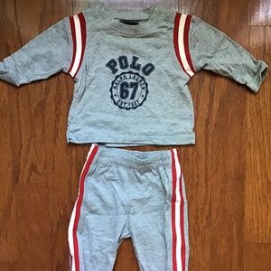 Vintage Infant Boys Ralph Lauren 2 piece outfit
